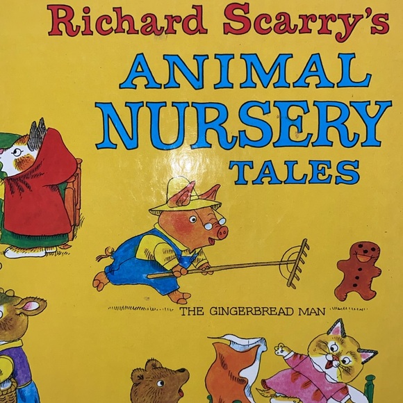 Richard Scarry’s Animal Nursery Tales Golden Book Hardcover Vintage - Picture 2 of 9
